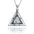 Classic Triangle Roman Glass Pendant